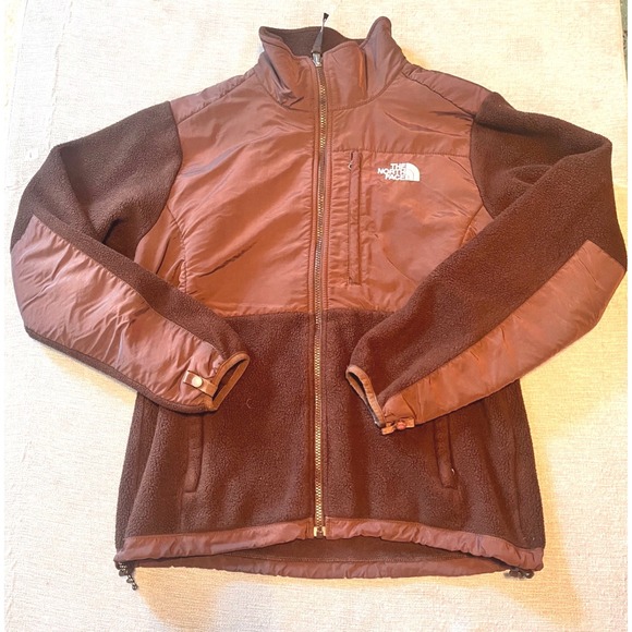 The North Face Jackets & Blazers - The North Face Polartec Fleece Jacket Women's M Brown Zip Up Puffer Panel